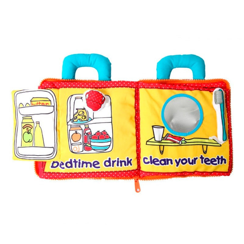 My Busy Bag Teddy Bear Interactive Cloth Book - Good Night