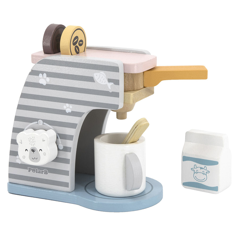 VIGA - Wooden Coffee Machine Set