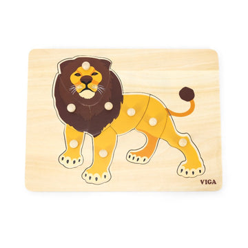 VIGA - Montessori Puzzle - Lion
