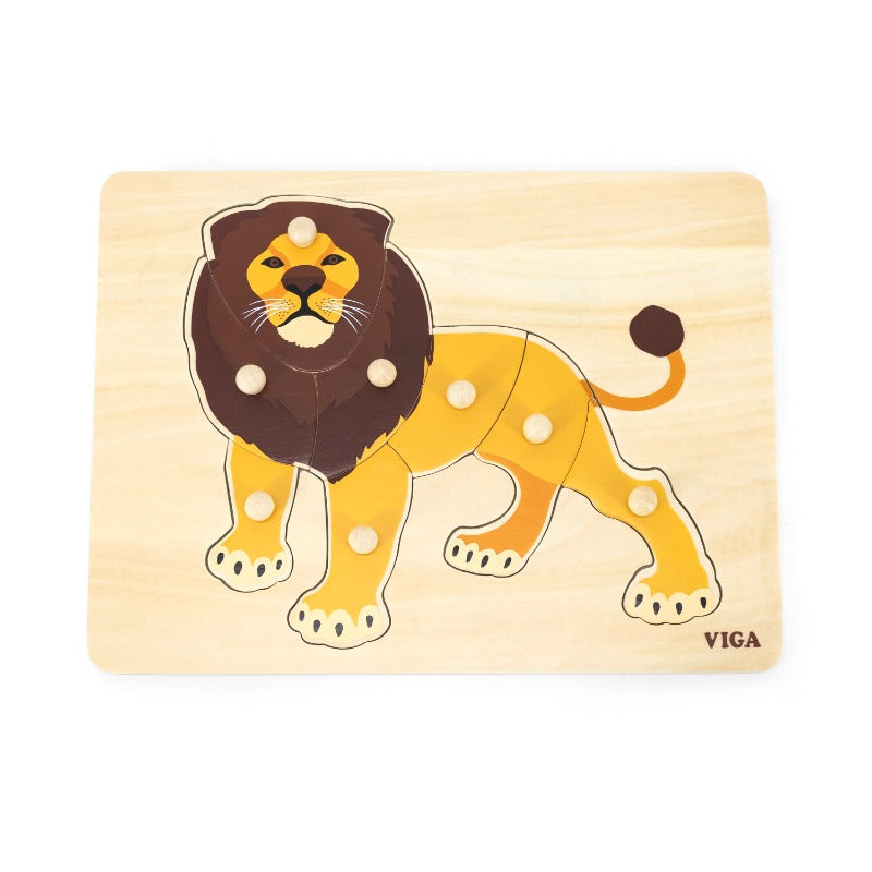 VIGA - Montessori Puzzle - Lion