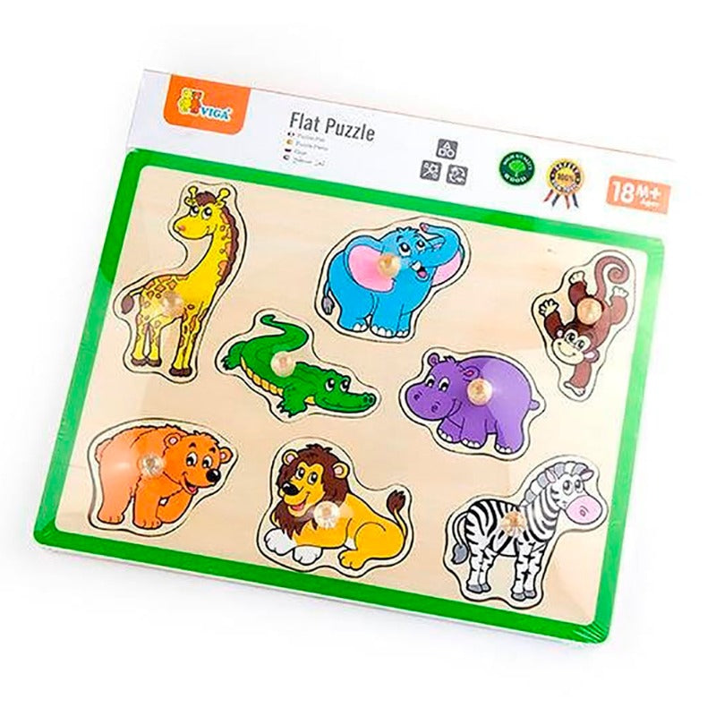 VIGA - Flat Puzzle Wild Animals