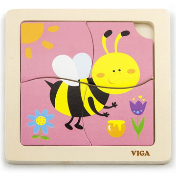 VIGA - Handy Wooden Puzzle - Bee