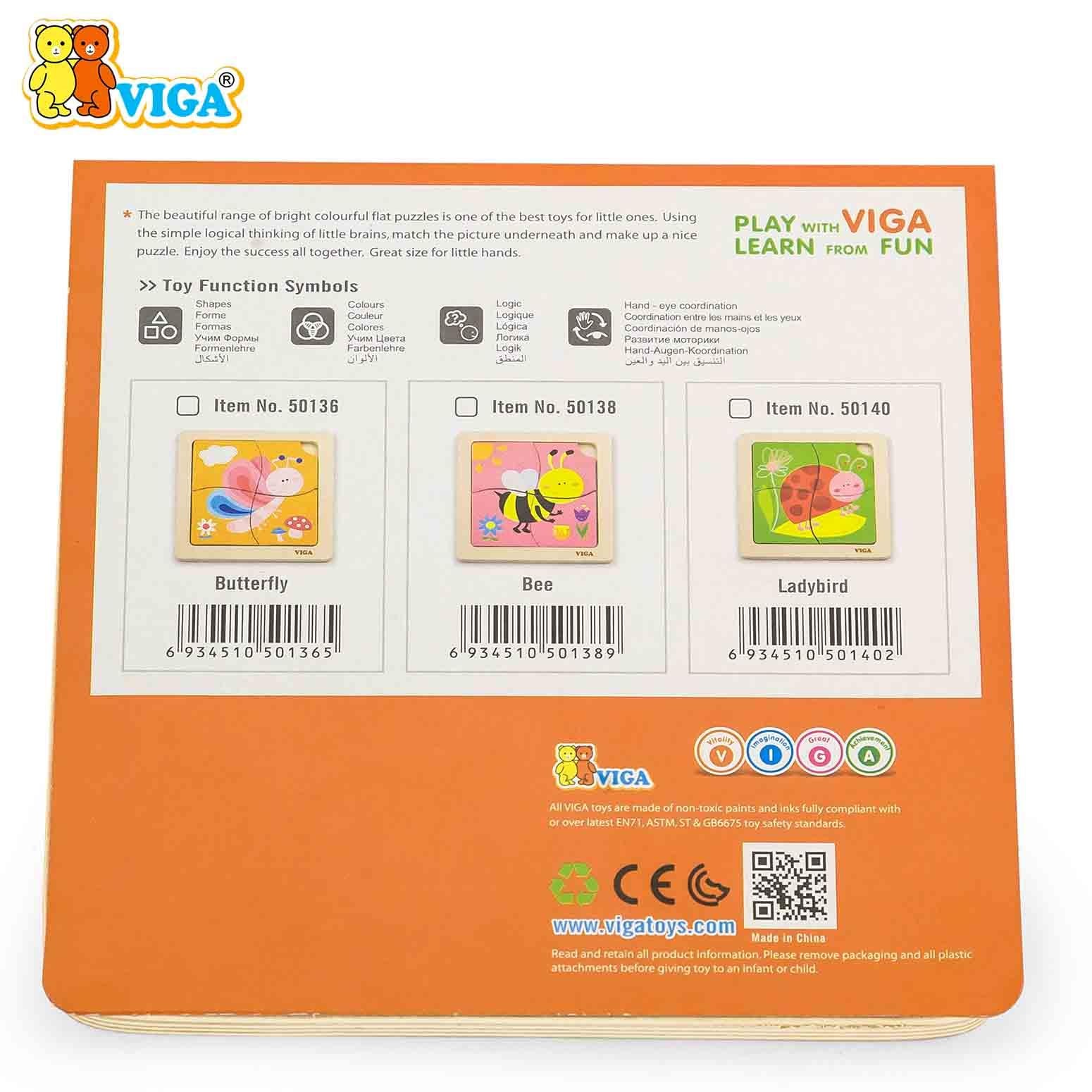 VIGA - Handy Wooden Puzzle - Bee