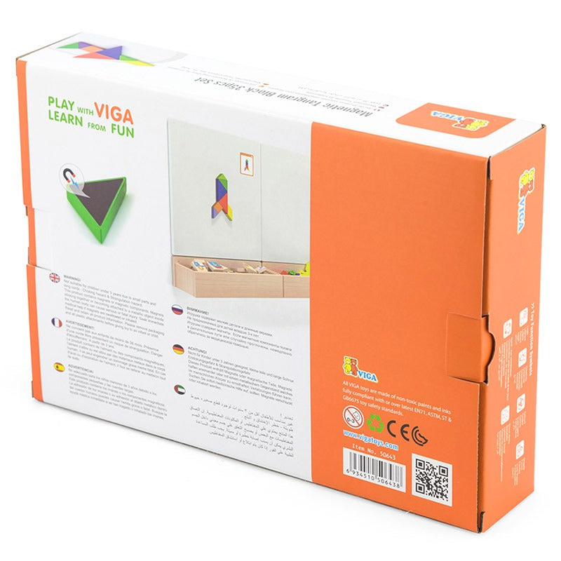 VIGA - Magnetic Tangram Block Set - 35 Pcs