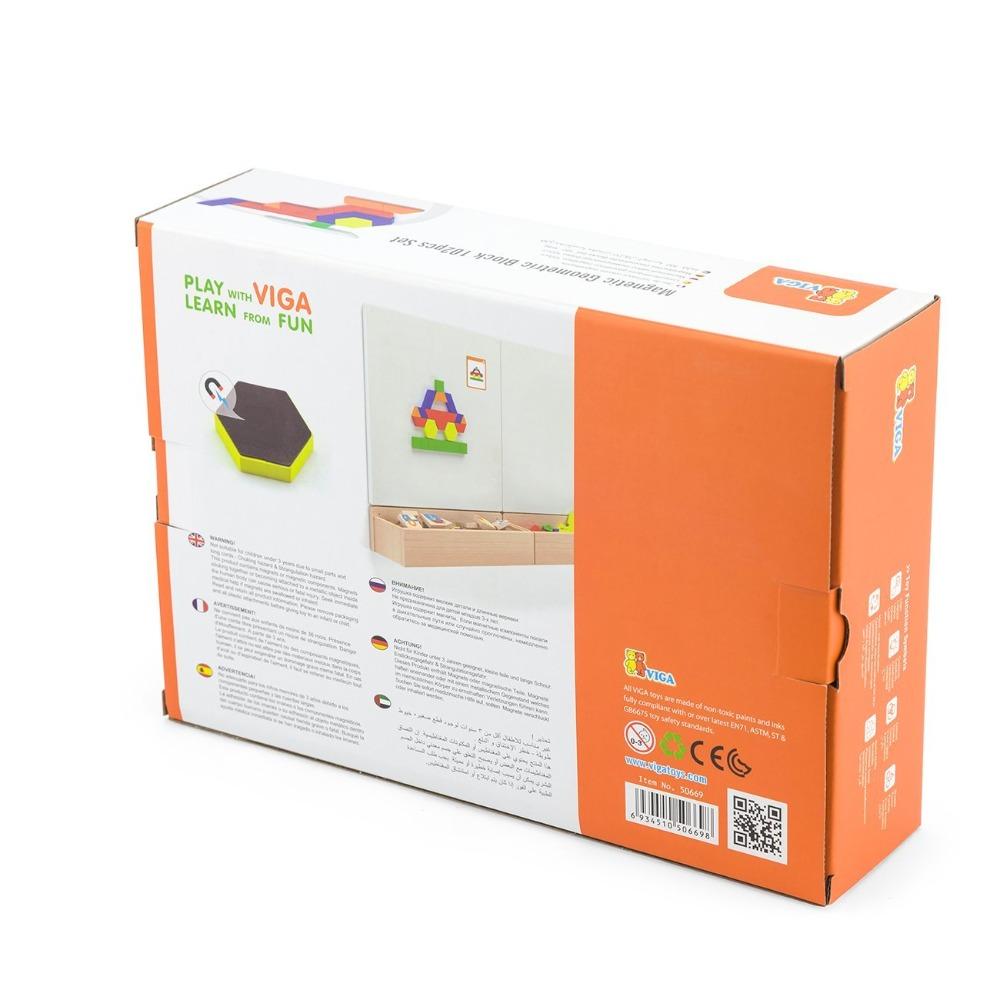 VIGA - Magnetic Geometric Blocks - 102 Pcs