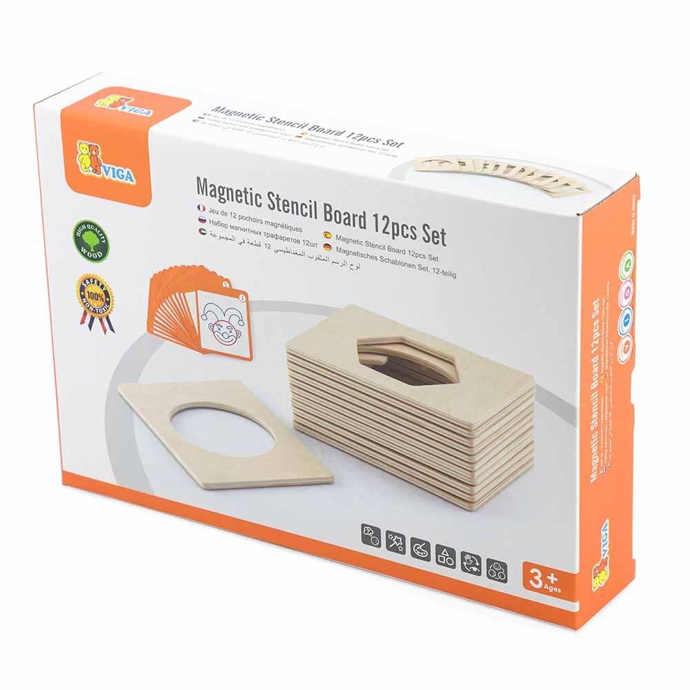 VIGA - Magnetic Stencil Board Set - 12 Pcs