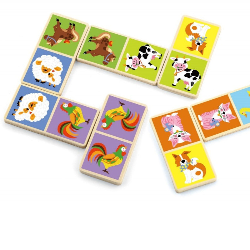 VIGA - Animals Dominoes Game 28 Pcs