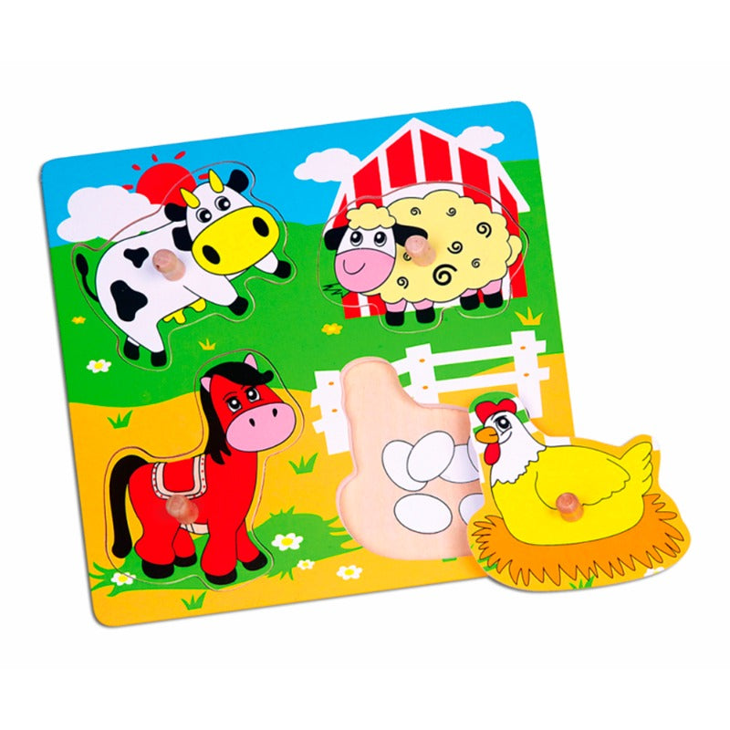 VIGA - Flat Puzzle Farm Animals