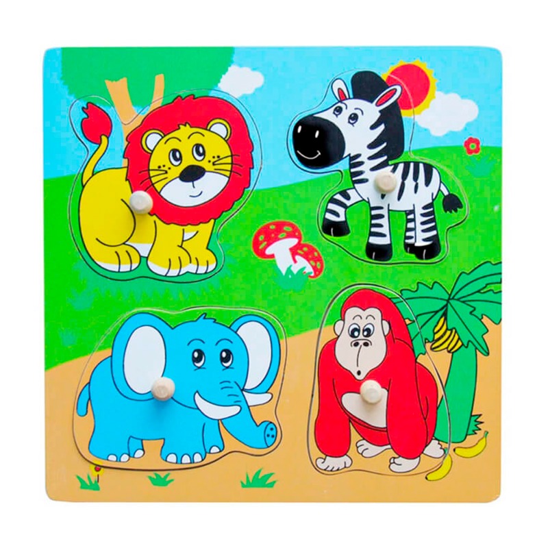VIGA - Flat Puzzle Wild Animals