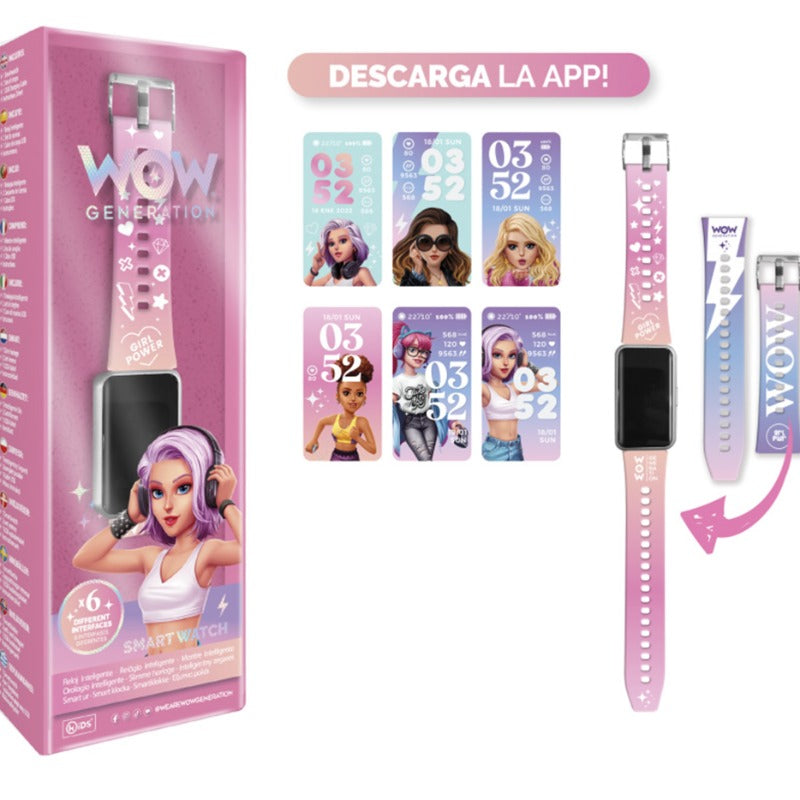 Wow Generation Smart Watch with Interchangeable Strap