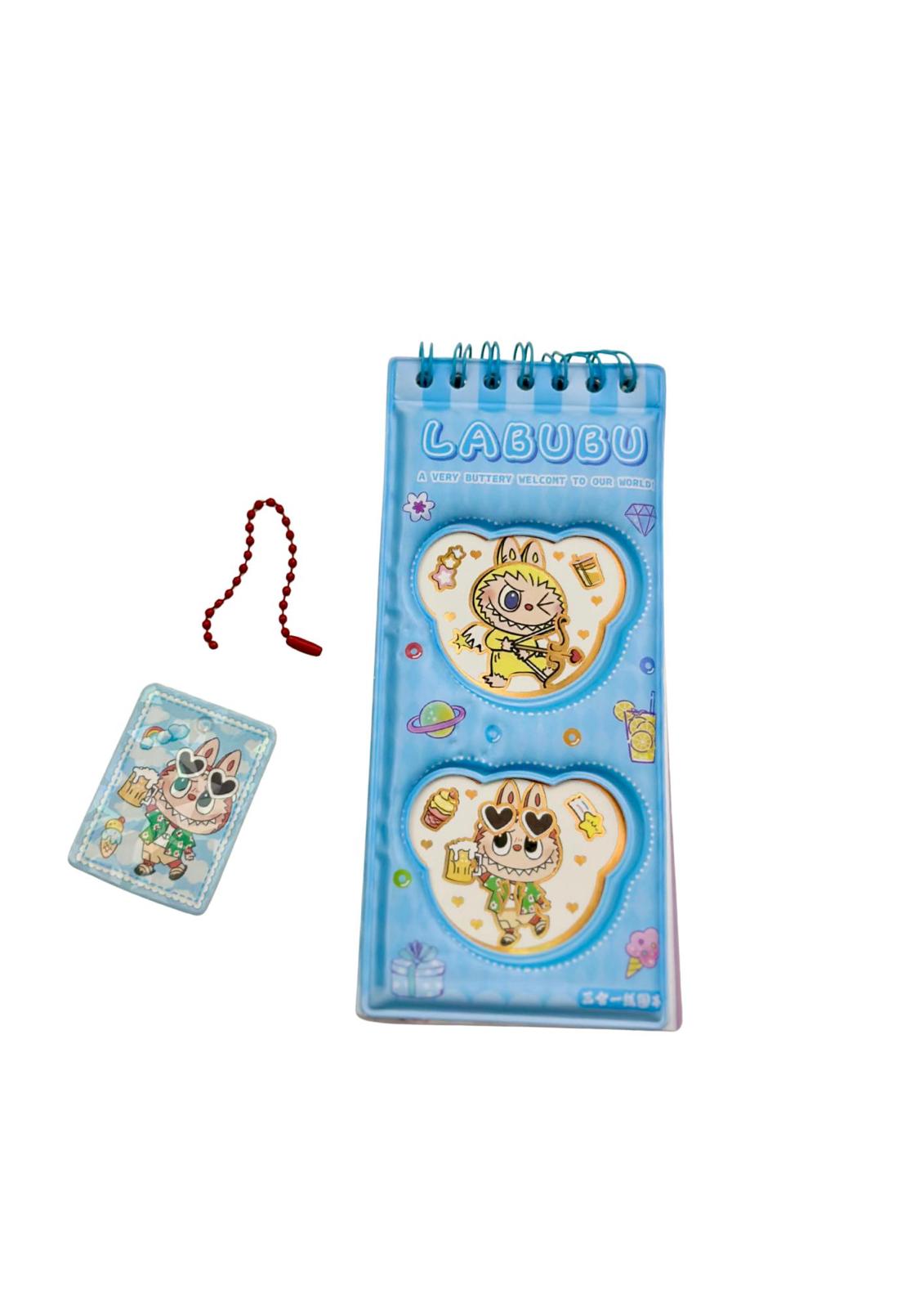 Labubu Spiral Notebook with Keychain Charm 12pc