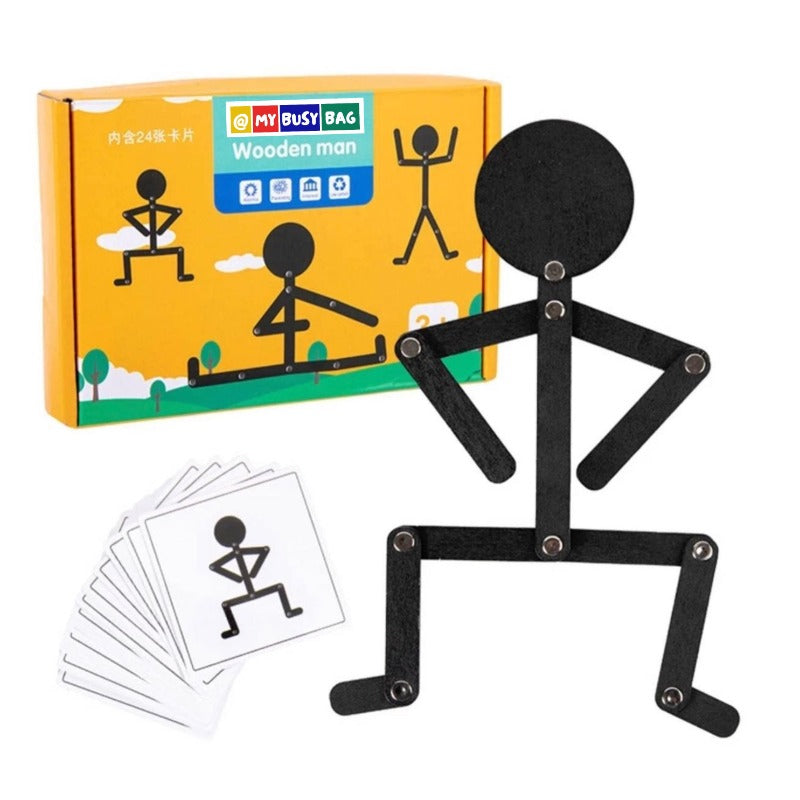 My Busy Bag Wooden Man Toy