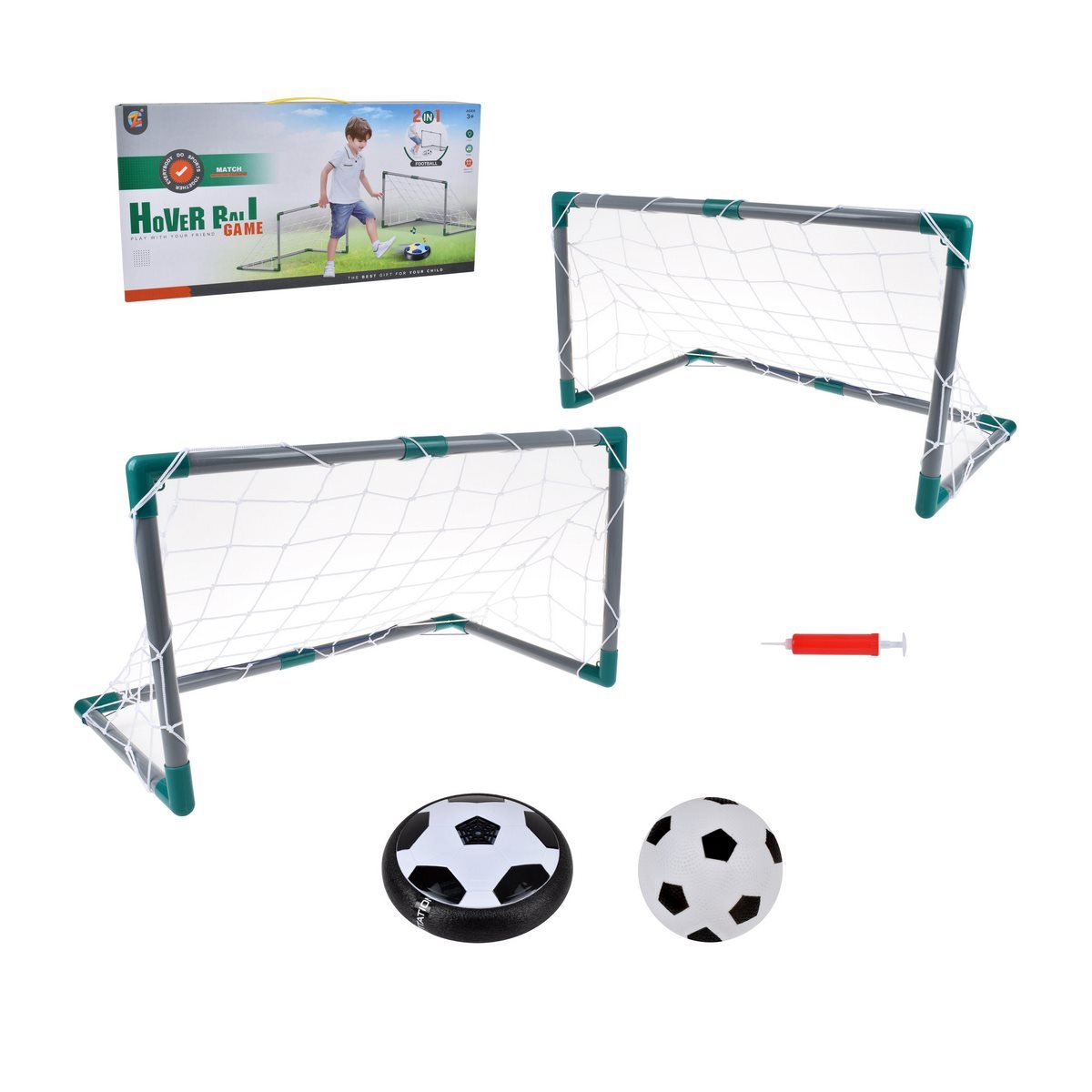 LF Mobile Football Goals Set With Floating Ball