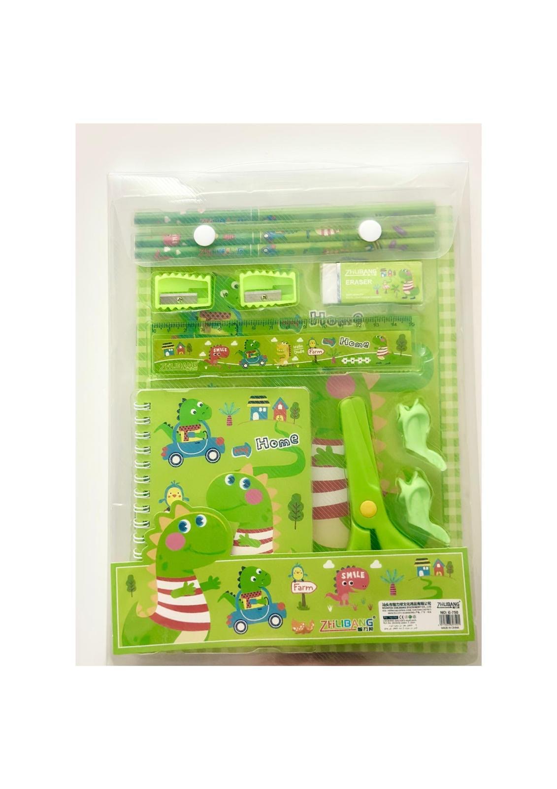 Dino school supplies set - 12 Pcs