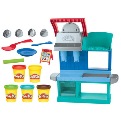 Play-Doh Kitchen Creations Busy Chef's Restaurant Playset, 2-Sided Play Kitchen
