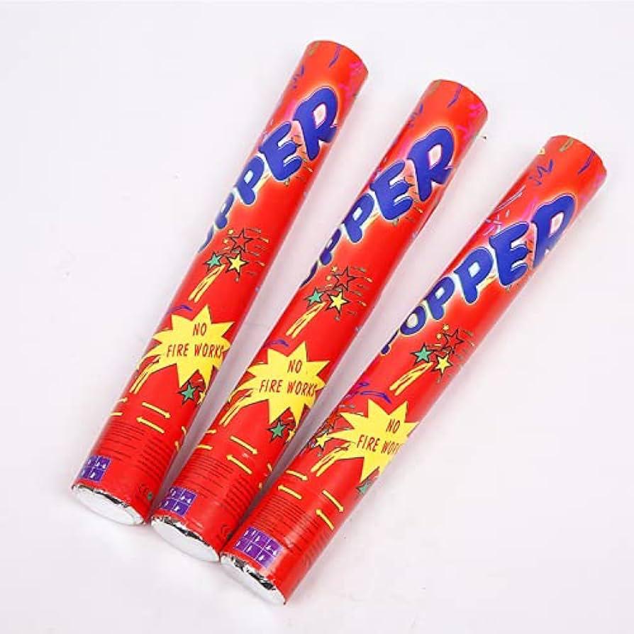 Party Poppers 30 cm for Party / Birthday / Wedding / Anniversary - 12 Pcs