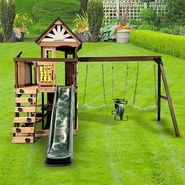 Dolphin Playground Marseille Wooden Gymset