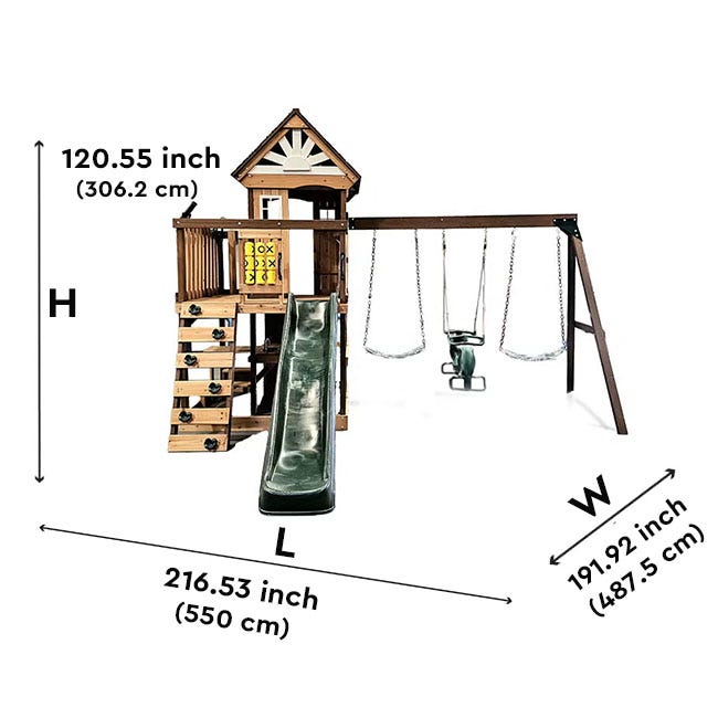 Dolphin Playground Marseille Wooden Gymset