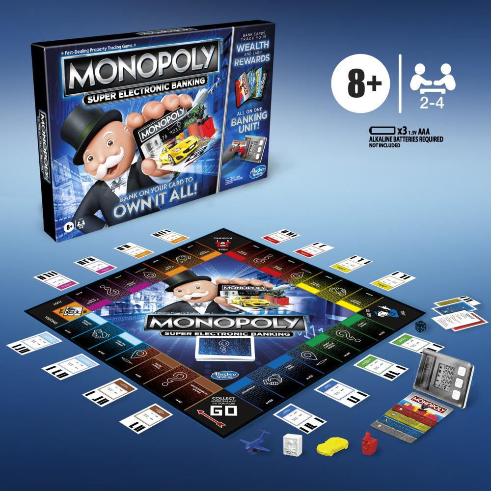 Hasbro Monopoly Super Electronic Banking Board Game
