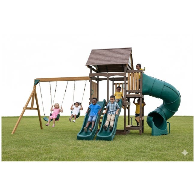 Dolphin Playground Lakewood Wooden Gymset