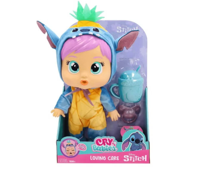 CRY BABIES LOVING CARE WAVE 2 DISNEY STITCH BABY DOLL