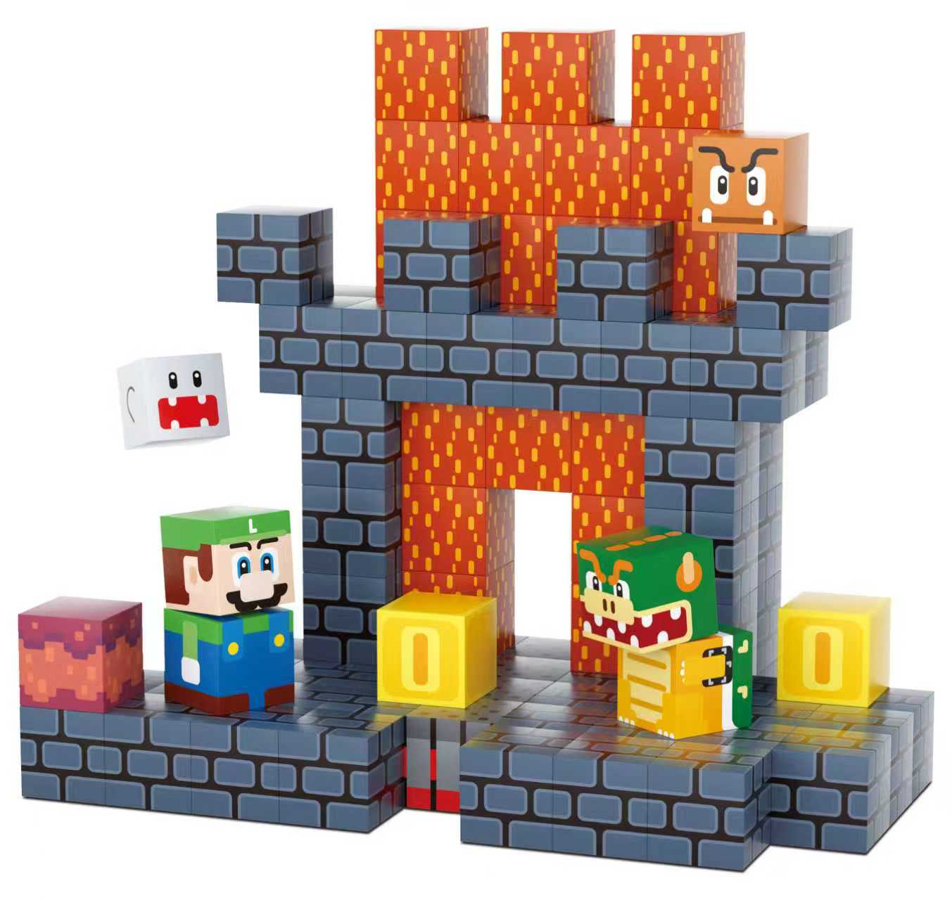 Bowser's Castle Magnetic Building Blocks