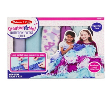 Created by Me - Butterfly Fleece Quilt