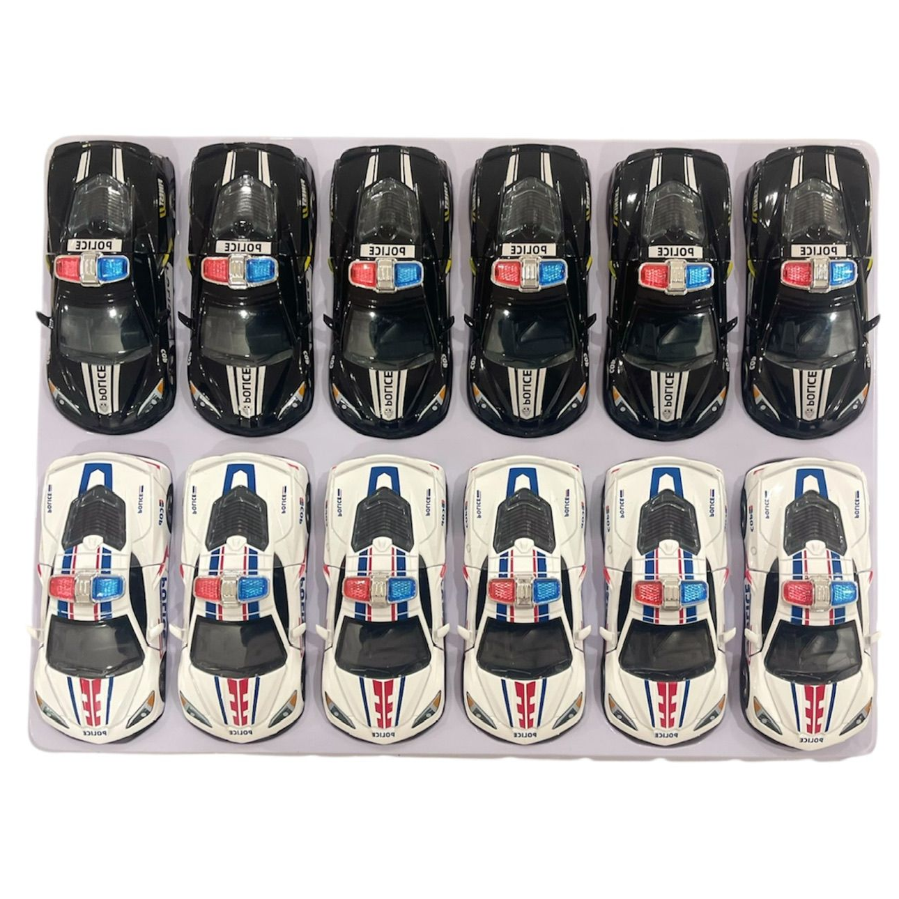 Deluxe Police Car Model - 12 Pcs