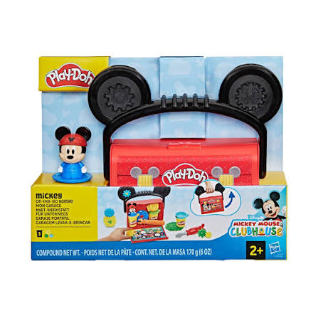 PLAY DOH DISNEY JR ON THE GO GARAGE PLAYSET