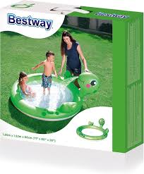Bestway® 71"x60"x26" Interactive Turtle Play Pool