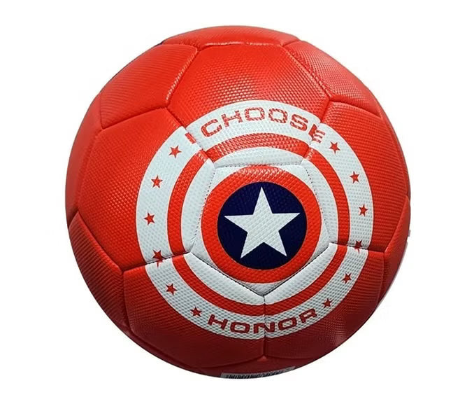 MARVEL CAPTAIN AMERICA RED FOOTBALL