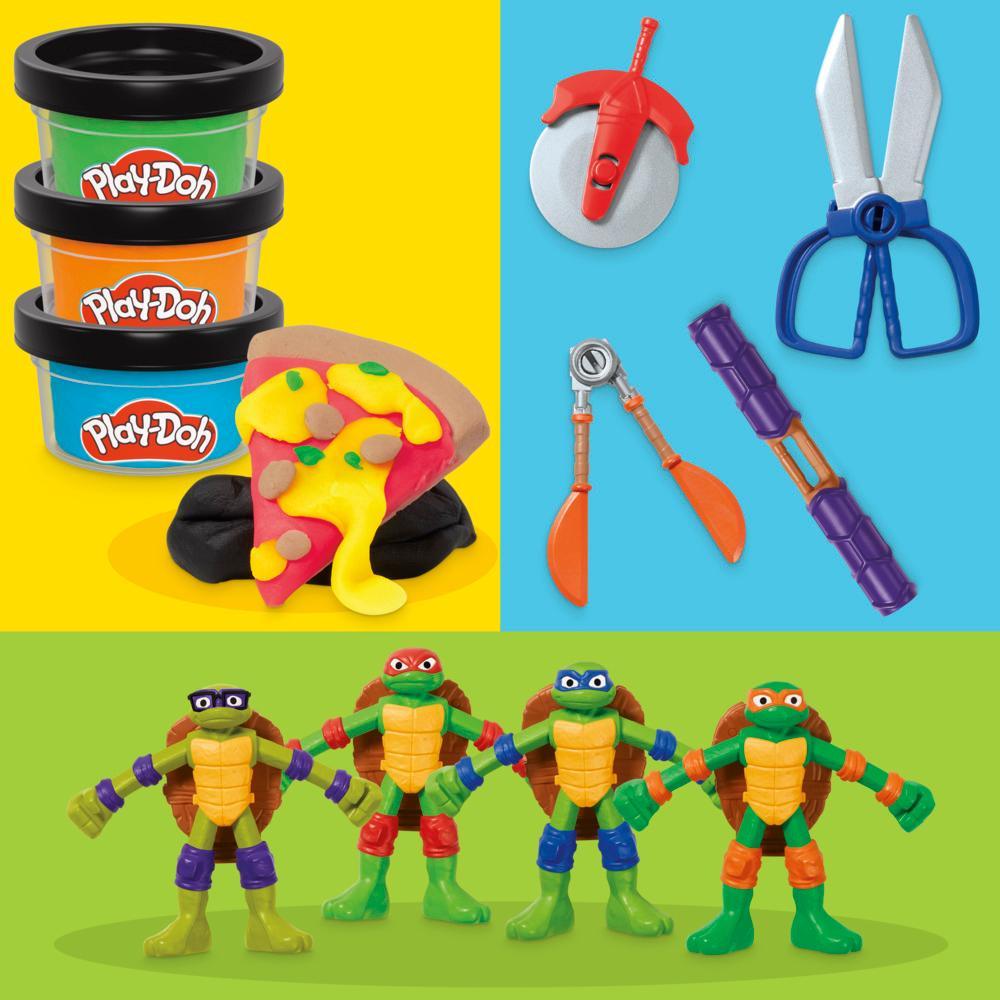 Play-Doh Teenage Mutant Ninja Turtles Cowabunga Creations Bendy 4 Inch Action Figures Set