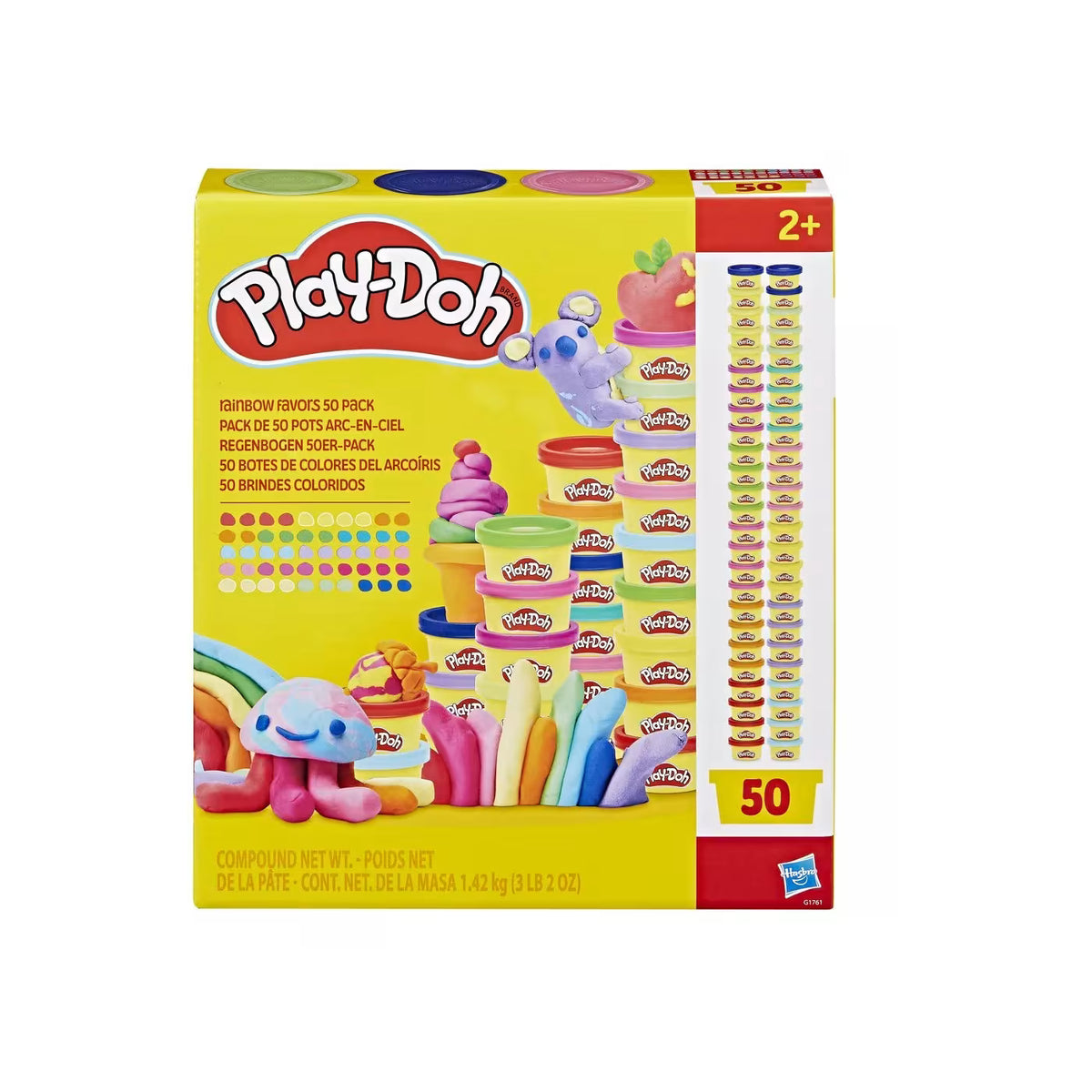 PLAY DOH SUPER RAINBOW FAVORS 50 PACK