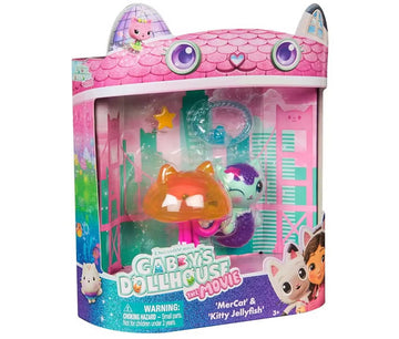 GABBY'S DOLLHOUSE MOVIE FIGURE -MERCAT & KITTY JELLYFISH