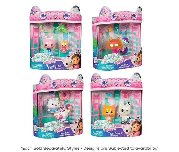 GABBY'S DOLLHOUSE MOVIE FIGURE 2-PACK ASSORTED