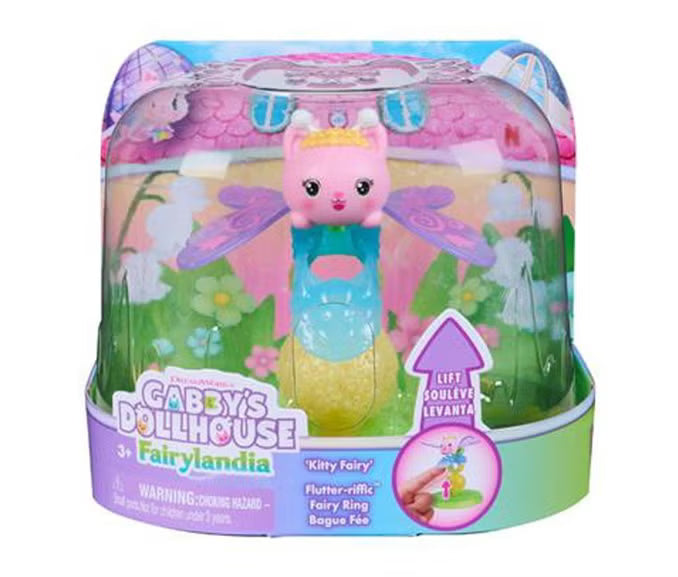 GABBY'S DOLLHOUSE FAIRYLANDIA FLUTTER FAIRY RING SET
