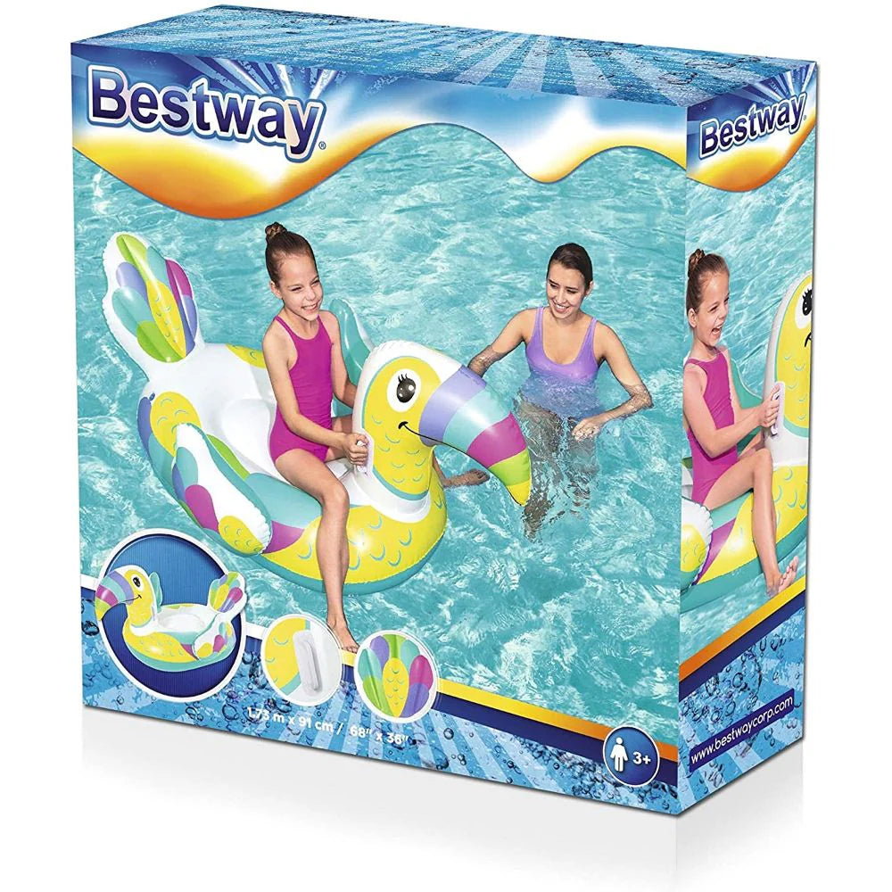 Bestway®  68" x 36"/1.73m x 91cm Toucan Pool Day Ride-On